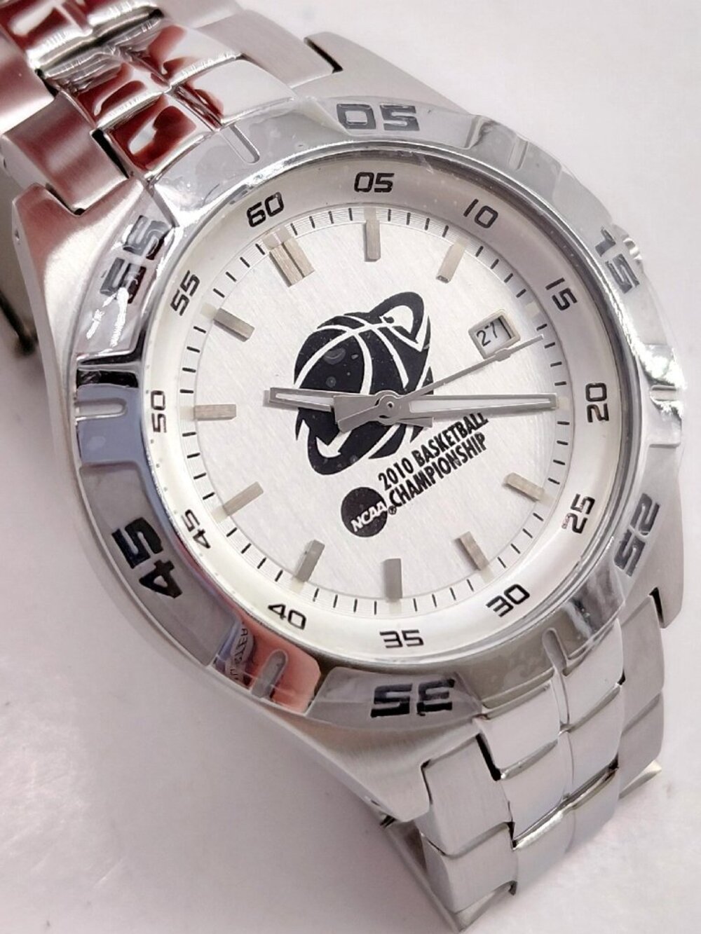 Fossil NCAA 2010 Basketball Championship Stainless Steel Watch with Box